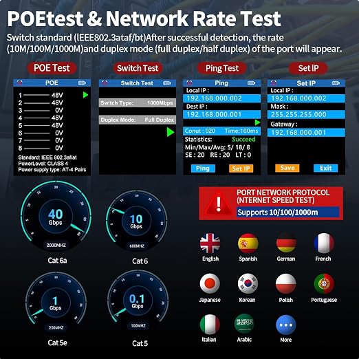 NOYAFA NF-8506 Network Cable Tester - Image 4