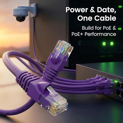 GEARit Cat 6 Ethernet Patch Cable 1 ft Purple Cat6 Patch Cables 1ft - Image 7