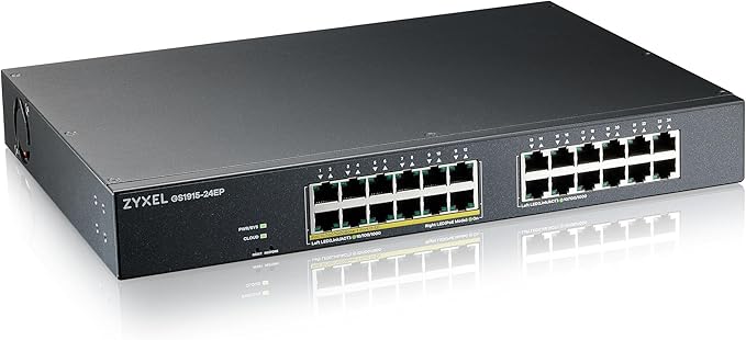 Zyxel 24 Port PoE Switch | Smart Managed | Gigabit Network Ethernet Switch | by ZYXELNETWORKS