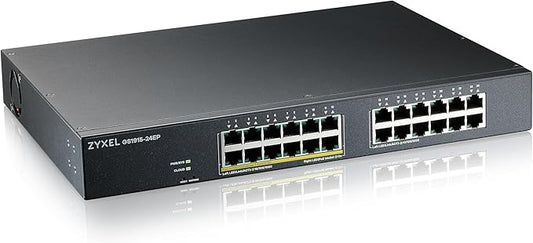 Zyxel 24 Port PoE Switch | Smart Managed | Gigabit Network Ethernet Switch | by ZYXELNETWORKS