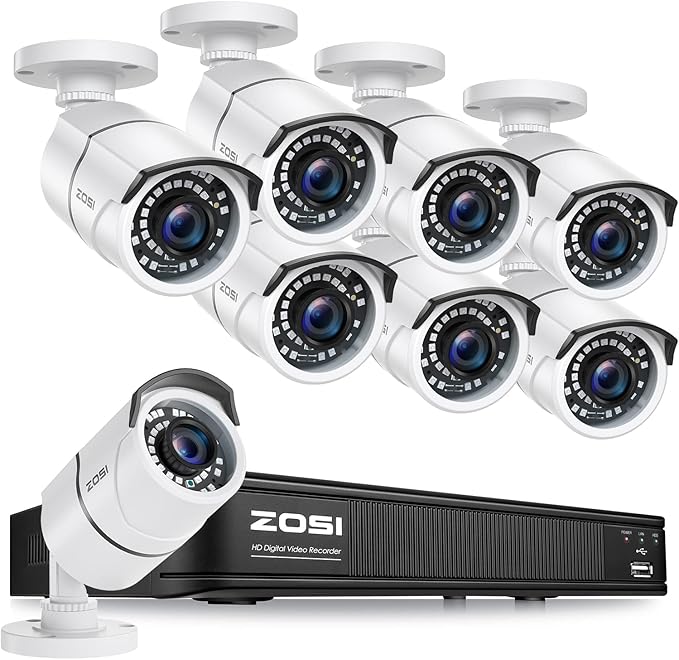 ZOSI 1080p H.265+ Security Camera System by ZOSI