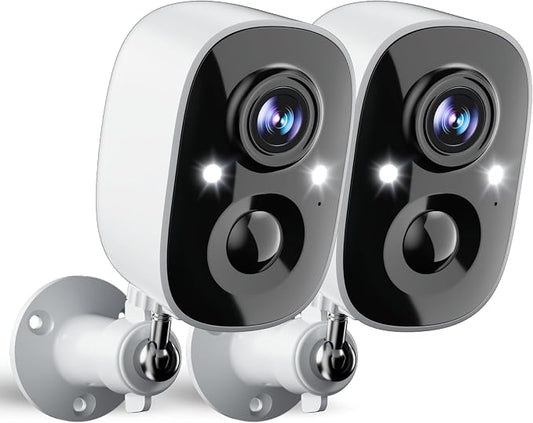 Security Cameras Wireless Outdoor, 2.5K WiFi Battery Powered Cameras by Unknown