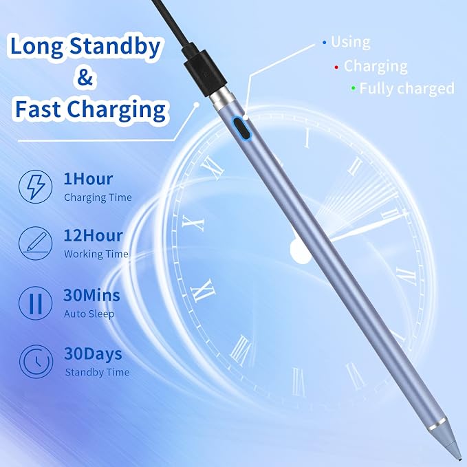 Active Stylus Pens for Touch Screens, Active Pencil Smart Digital Pens Fine - Image 4
