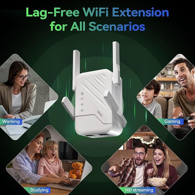 2026 Best WiFi Extender Signal Booster, Internet Extender Covers Up to 13389 - Image 7