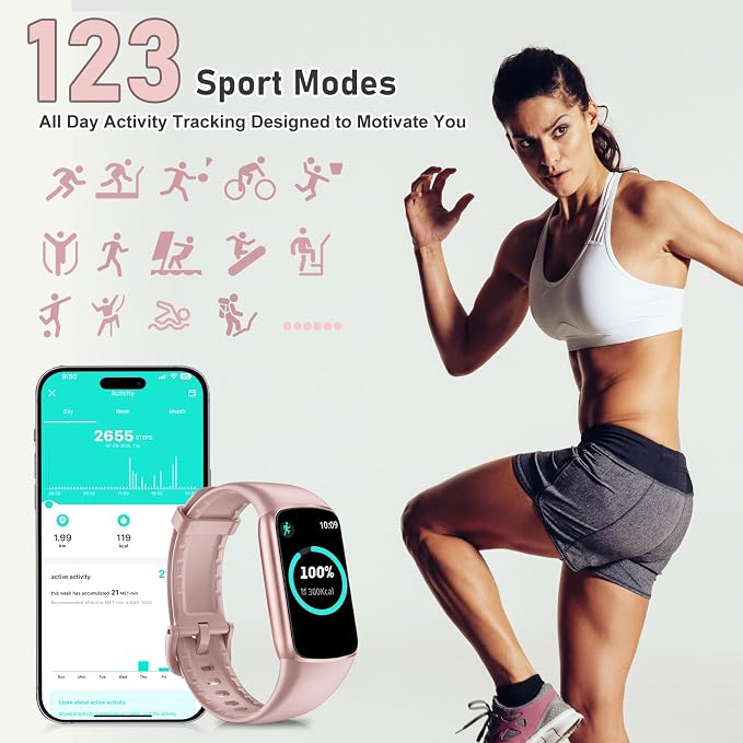 Zeacool Fitness Tracker with 24/7 Heart Rate, Blood Oxygen Sleep Monitor - Image 4