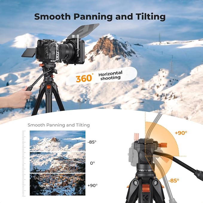 K&F CONCEPT 73” Camera Tripod - Image 2
