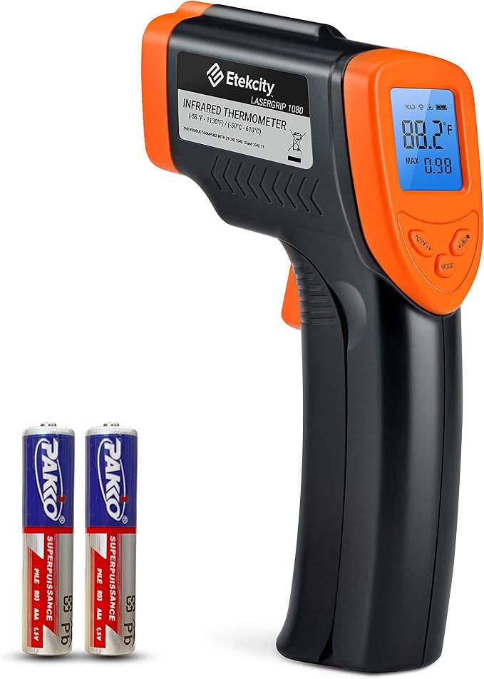Etekcity Infrared Thermometer Laser Temperature Gun 1080, -58°F~ 1130°F by Etekcity