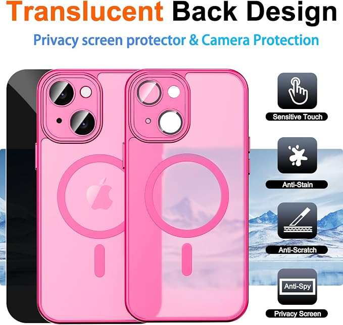 for iPhone 15 Plus Case with Privacy Screen Protector and Camera Protection - Image 2
