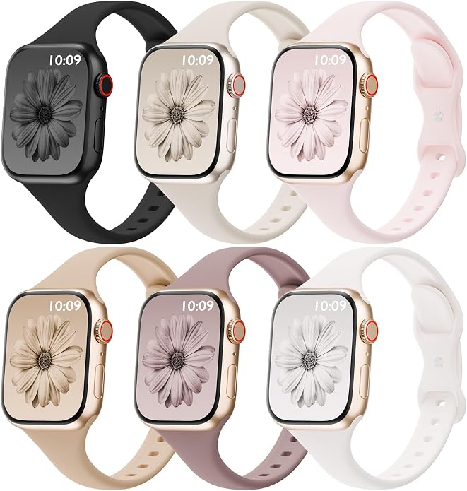 6 Pack Thin Bands Compatible by SLIMBAND