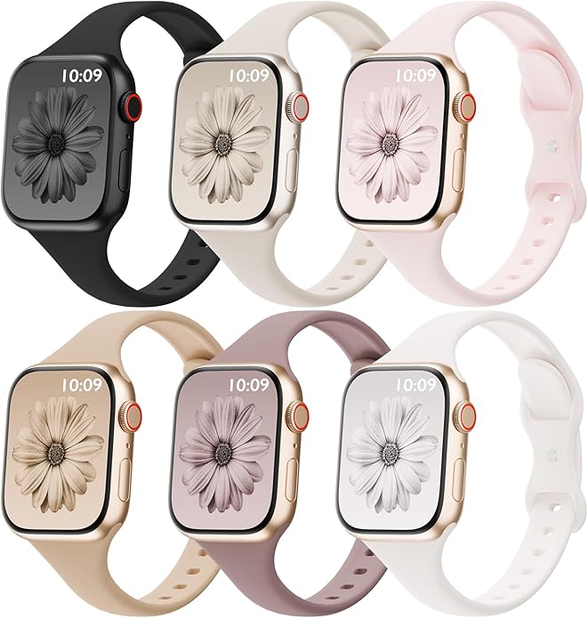 6 Pack Thin Bands Compatible by SLIMBAND