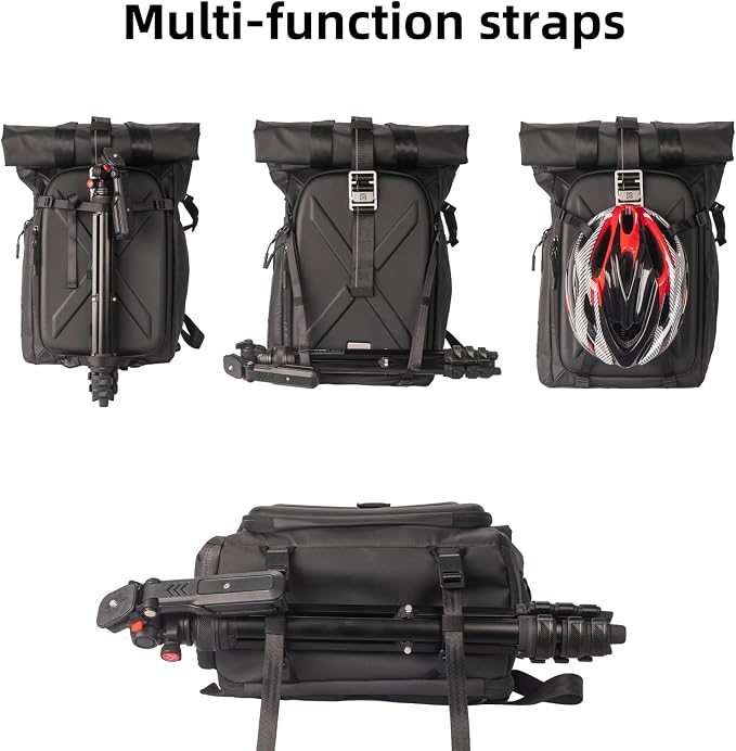 Besnfoto Hardshell Camera Backpack, DSLR SLR Mirrorless Camera Bag Waterproof - Image 7
