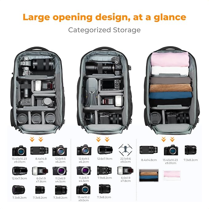 K&F CONCEPT Camera Backpack, Camera Bags - Image 2