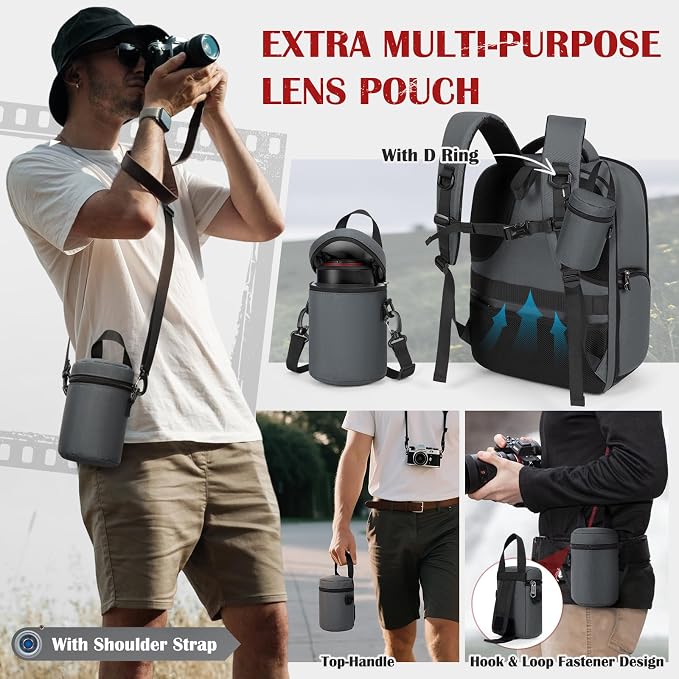 SDYSM Camera Backpack, Hardshell DSLR/SLR Camera Bag - Image 7