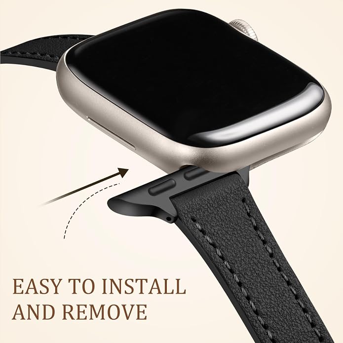 Charlam Slim Leather Band Compatible - Image 4