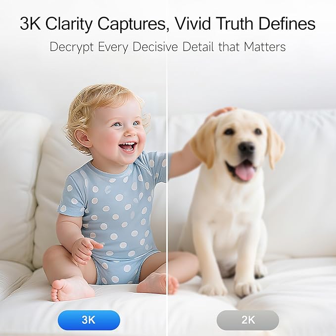 5G Security Camera Indoor 3-Pack, No-Monthly-Fee AI Tracking Facial Recognition - Image 3