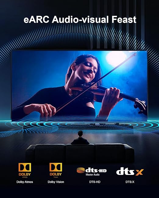 10K 8K 4K HDMI 2.1 Cable, CL3 Rated in Wall 48Gbps Ultra High Speed Cable 100 - Image 3