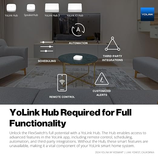 YoLink FlexSwitch, Single Pole Switch, Long-Lasting Battery Powered Smart Light - Image 9