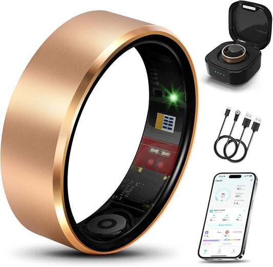 Smart Ring 2.0 for Women Men, Slim Scratch & Fingerprint Resistant Design by Milavan