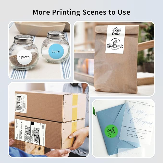 JADENS Bluetooth Thermal Label Printer, Wireless - Image 6