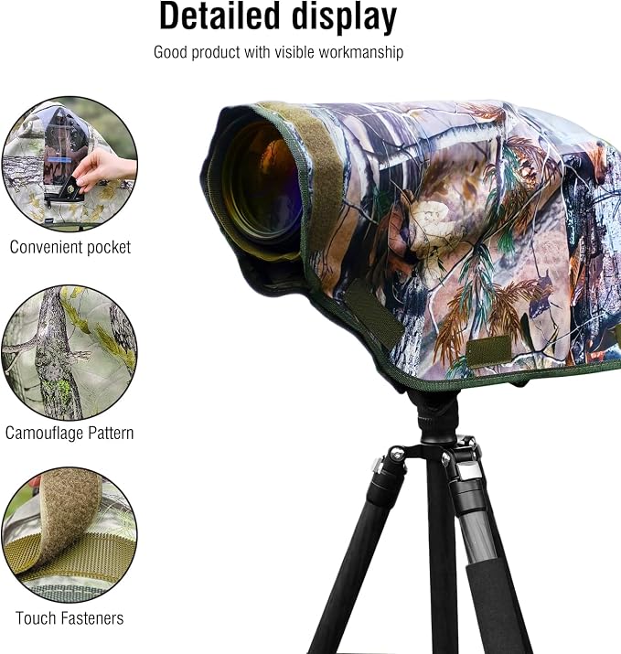 Camera Rain Cover with Openable Viewing Window & Strap Mountable Design - Image 7