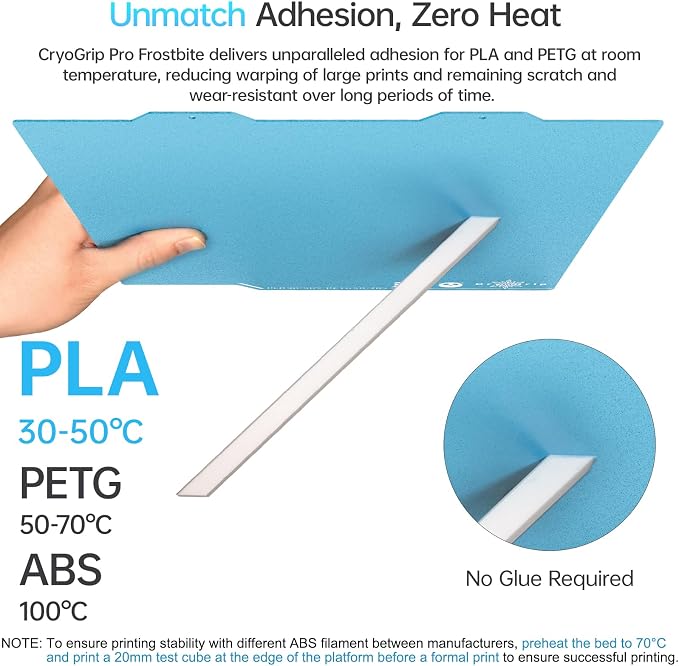 BIQU CryoGrip Pro Frostbite for Bambu-Lab A1 Mini 3D Printer 184x184mm Cold - Image 2