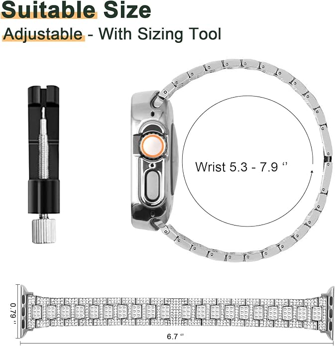 Mosonio Compatible with Apple Watch Band 38mm 40mm 41mm 42mm 44mm 45mm 46mm - Image 5
