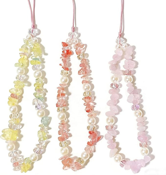 Phone Charm Strap Beaded Lanyard Camera Wrist Strap Phone Chain Wristlet Cute by Unknown