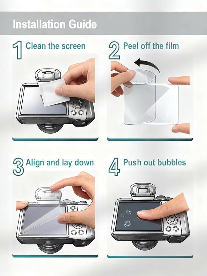 iDaPro Screen Protector for Fujifilm Instax Mini EVO Instant Film Camera + Hand - Image 9