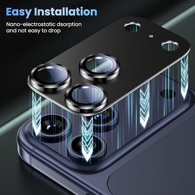 Uyiton Compatible with iPhone 17 Pro Max Camera Lens Protector - Image 8