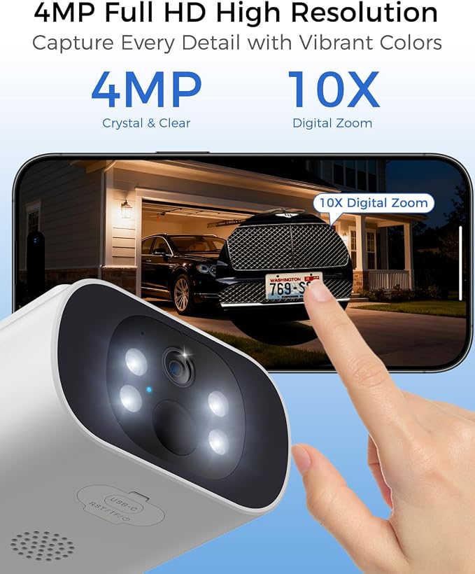 Solar Security Cameras Wireless Outdoor, 4MP Cameras - Image 7