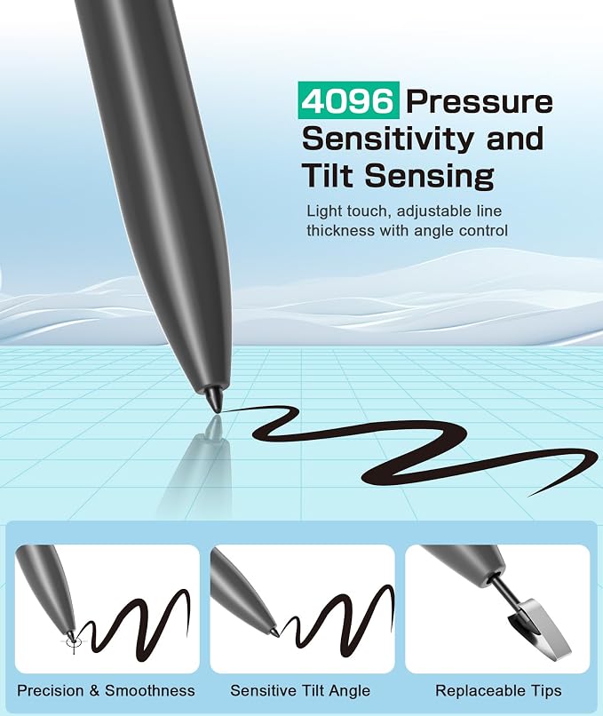 EMR Stylus Compatible with Remarkable 2, Replacement Digital Pen with Eraser - Image 3
