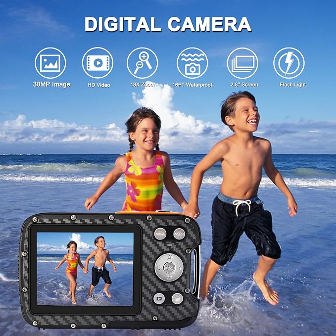 16FT Underwater Camera 30MP Waterproof Digital Camera - Image 2