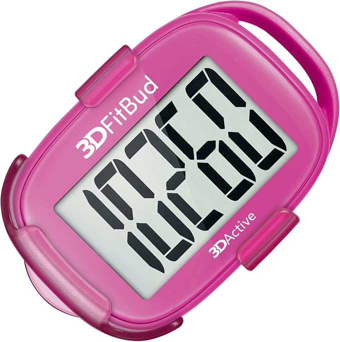 3DActive 3DFitBud Simple Step Counter Walking 3D Pedometer by 3DActive