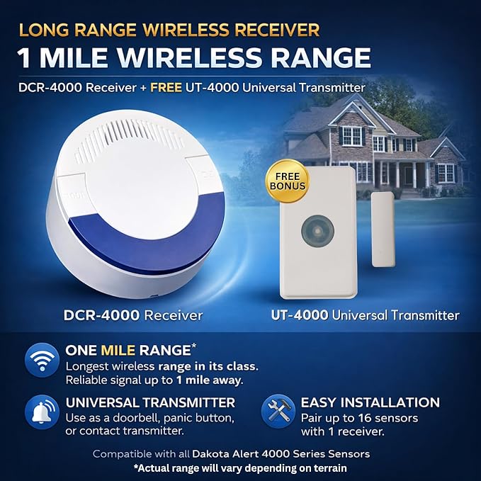 Dakota Alert Wireless Driveway Alarm System Complete Kit – DCPA-4000 Vehicle - Image 4