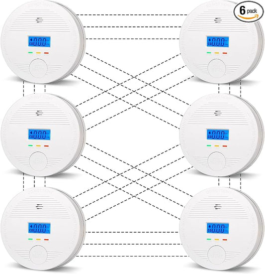 10-Year Sealed Battery Wireless Linked Home Safety Device, Whole-House by DFGJLVF