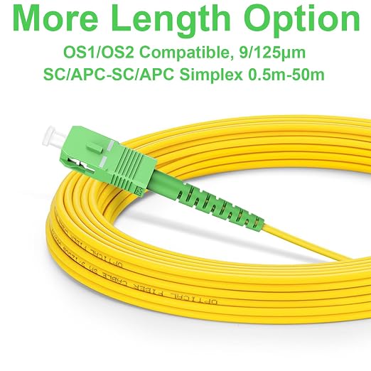 FLYPROFiber- OS2 3M SC/APC to SC/APC Fiber Path Cable, Single Mode Fiber - Image 3