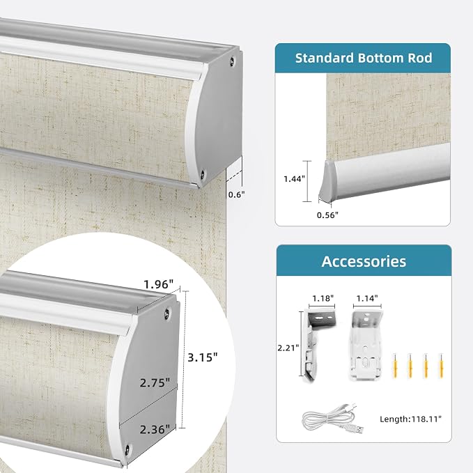SmartWings Light Filtering Motorized Roller Shades Work - Image 5