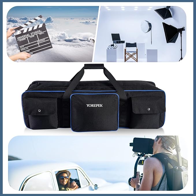 YOREPEK Tripod Carrying Case Bag 40.5", Resistant Light Stand Bag - Image 8