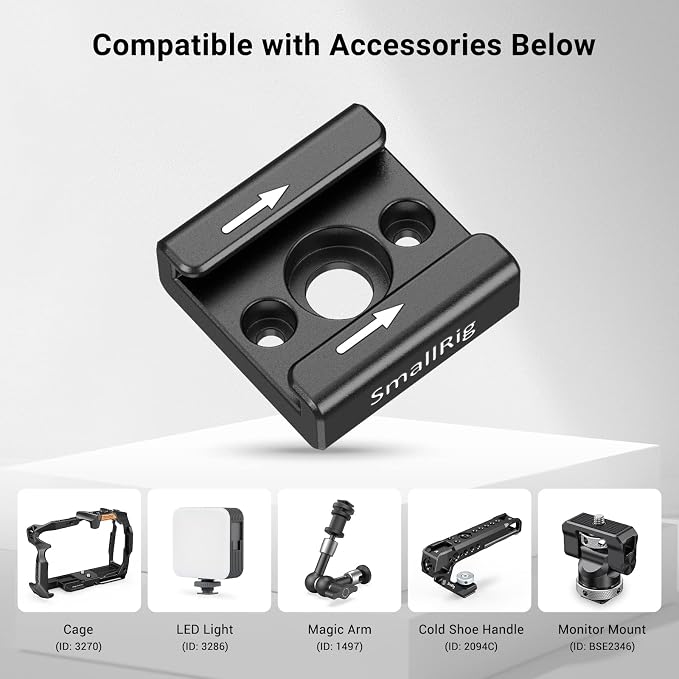 SmallRig Cold Shoe Mount with 1/4"-20 Thread - Image 5