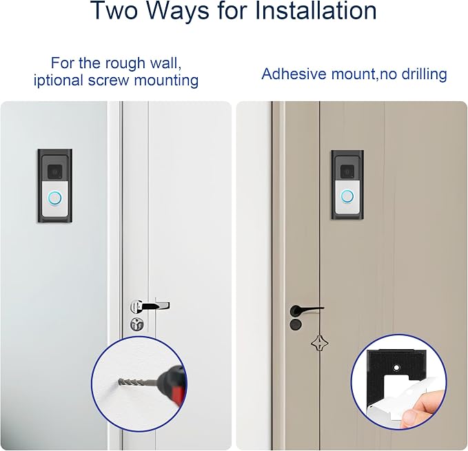 Adhesive Doorbell Mount No-Drill Compatible - Image 5