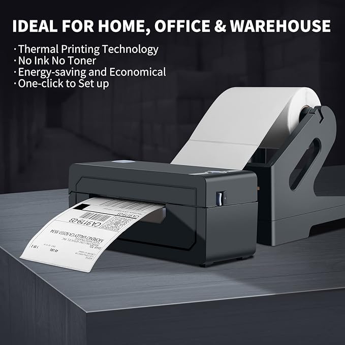 JADENS Bluetooth Thermal Shipping Label Printer – Wireless 4x6 Shipping Label - Image 6