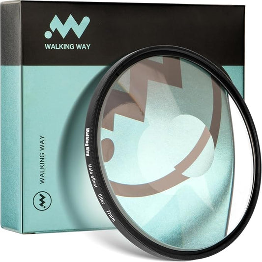 Walking Way 55MM Whirlpool Camera Effects Filter, Tunnel Vision Spiral Halo by WalkingWay