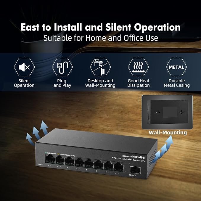 MokerLink 8 Port 2.5G Ethernet Switch - Image 6