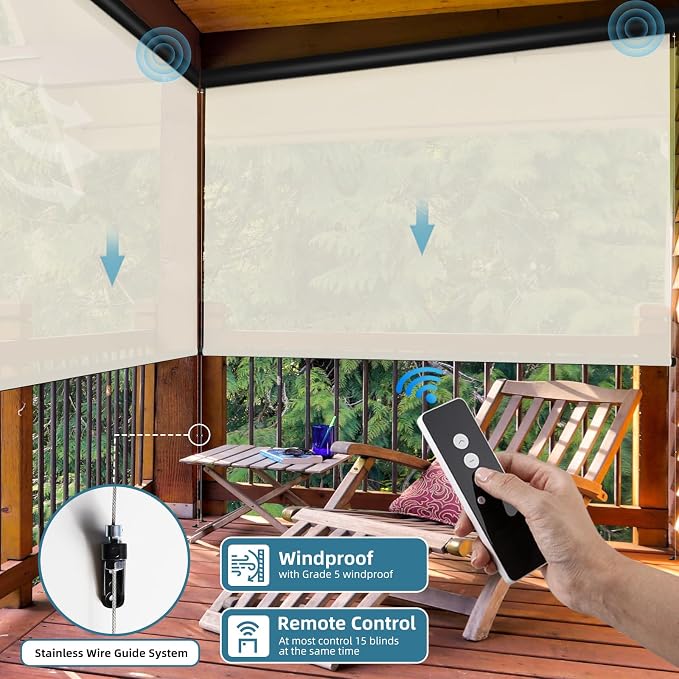 SmartWings Motorized Outdoor Shades - Image 3