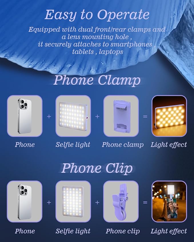 60 LED Portable Selfie Light Video Conference Lighting - Image 8
