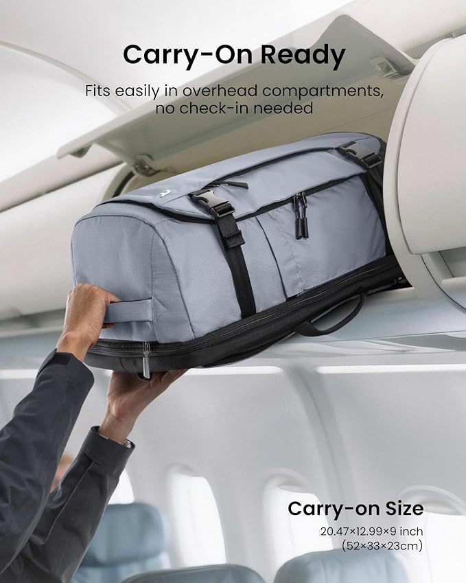 tomtoc Travel Backpack 40L, TSA Friendly Flight Approved Carry-on Luggage Hand - Image 4