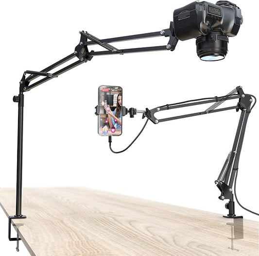 Overhead Camera Mount, Desk Camera Mount by CACENCAN
