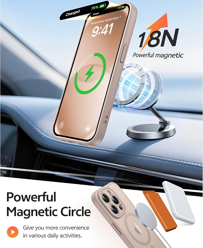 FNTCASE for iPhone 13 Pro Case: Translucent Matte Cases - Image 3