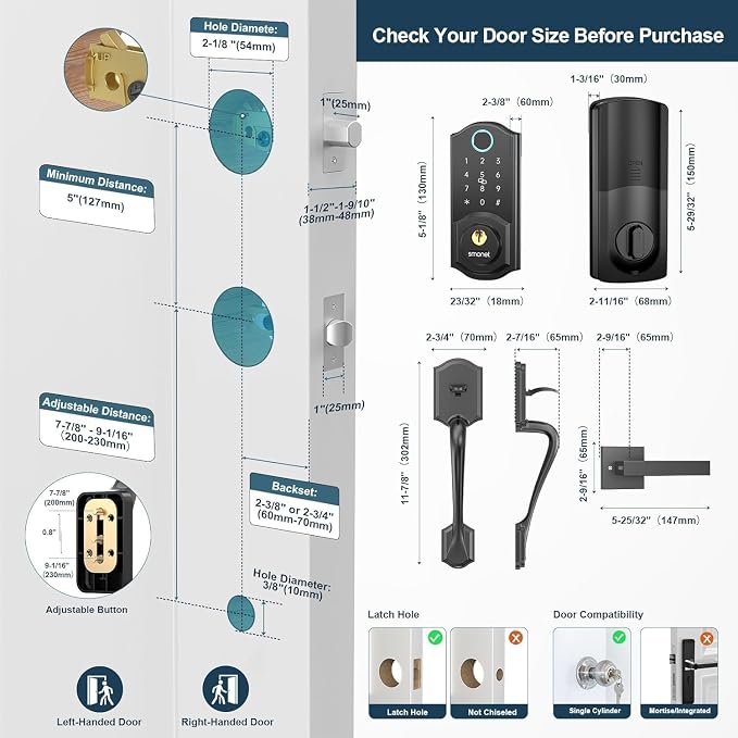 Smart Lock Front Door Set - Image 8