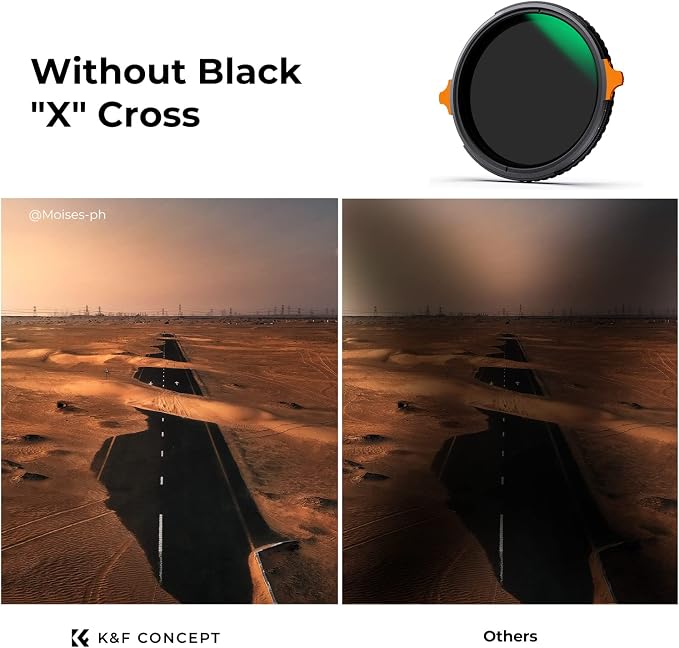K&F CONCEPT 40.5mm ND4-64 ND Lens Filter Variable & CPL Polarizers Filter 2-in-1 - Image 3